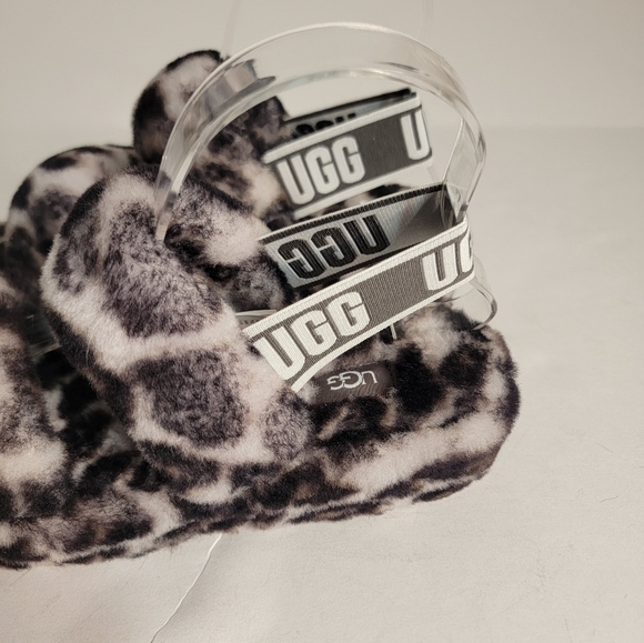 New Ugg Sz 6 Slides OH Yeah Panther Print Slippers Sandals Slingback NEW - Picture 4 of 7